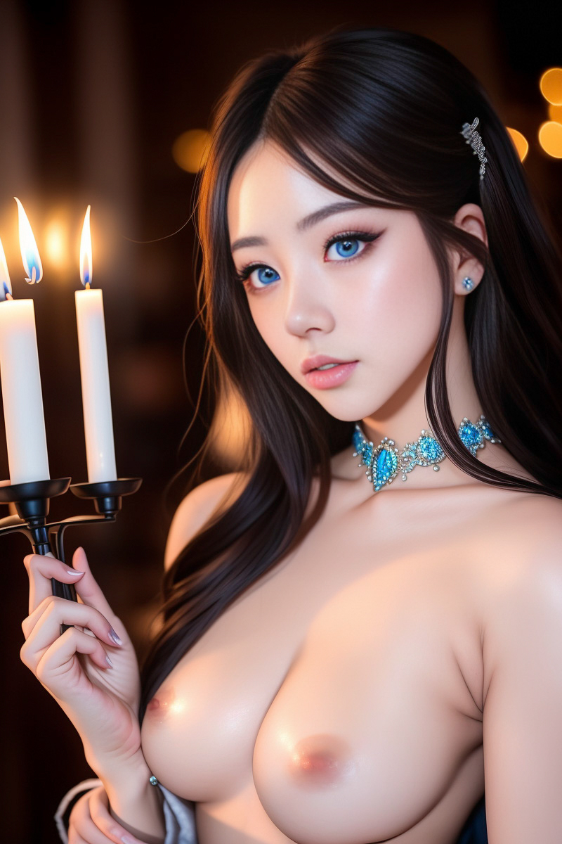 Beautiful Blue Eyed Asian Girl