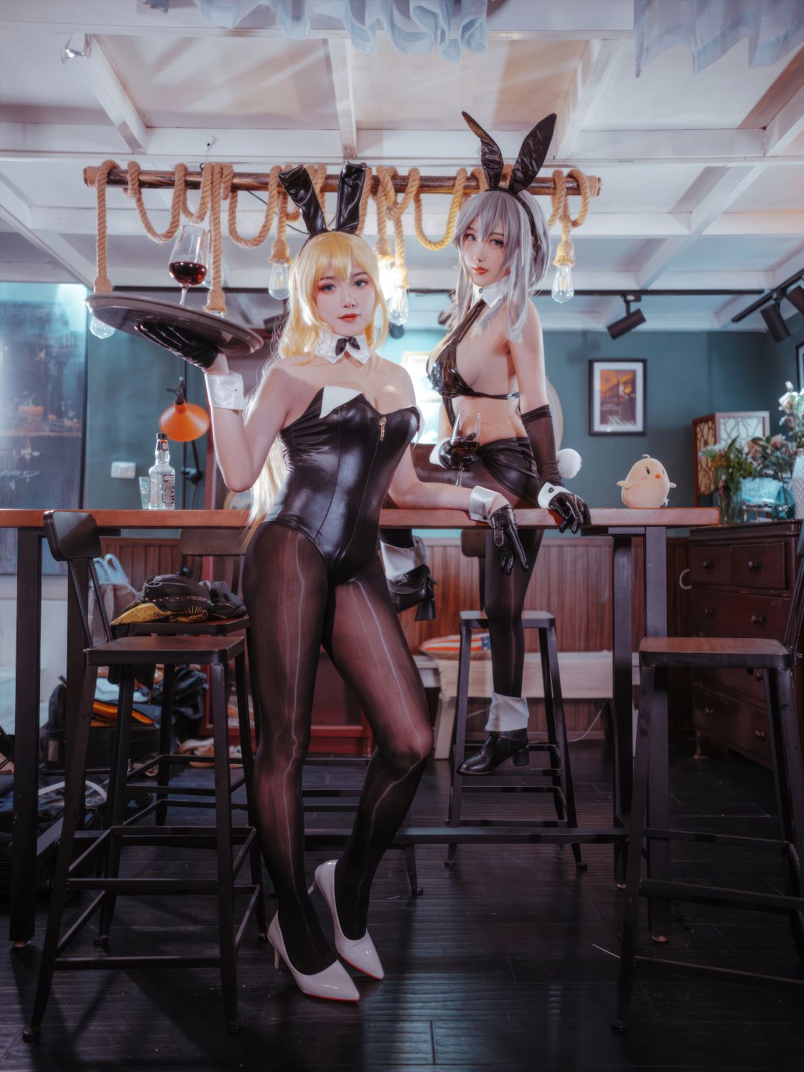 Tattoo Poi & Hayabusa - Azur Lane North Carolina + Washington Bunny Girl