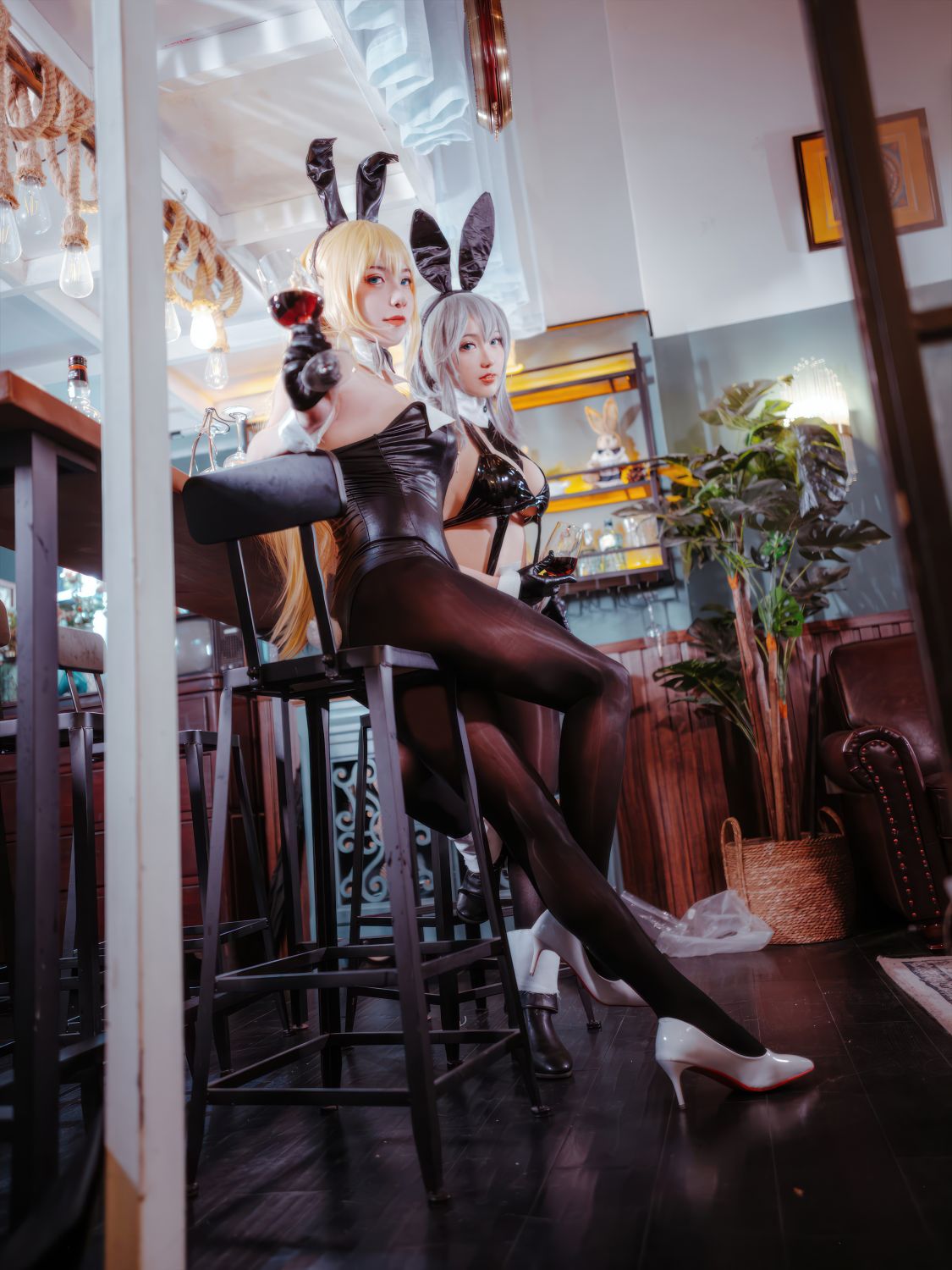 Tattoo Poi & Hayabusa - Azur Lane North Carolina + Washington Bunny Girl