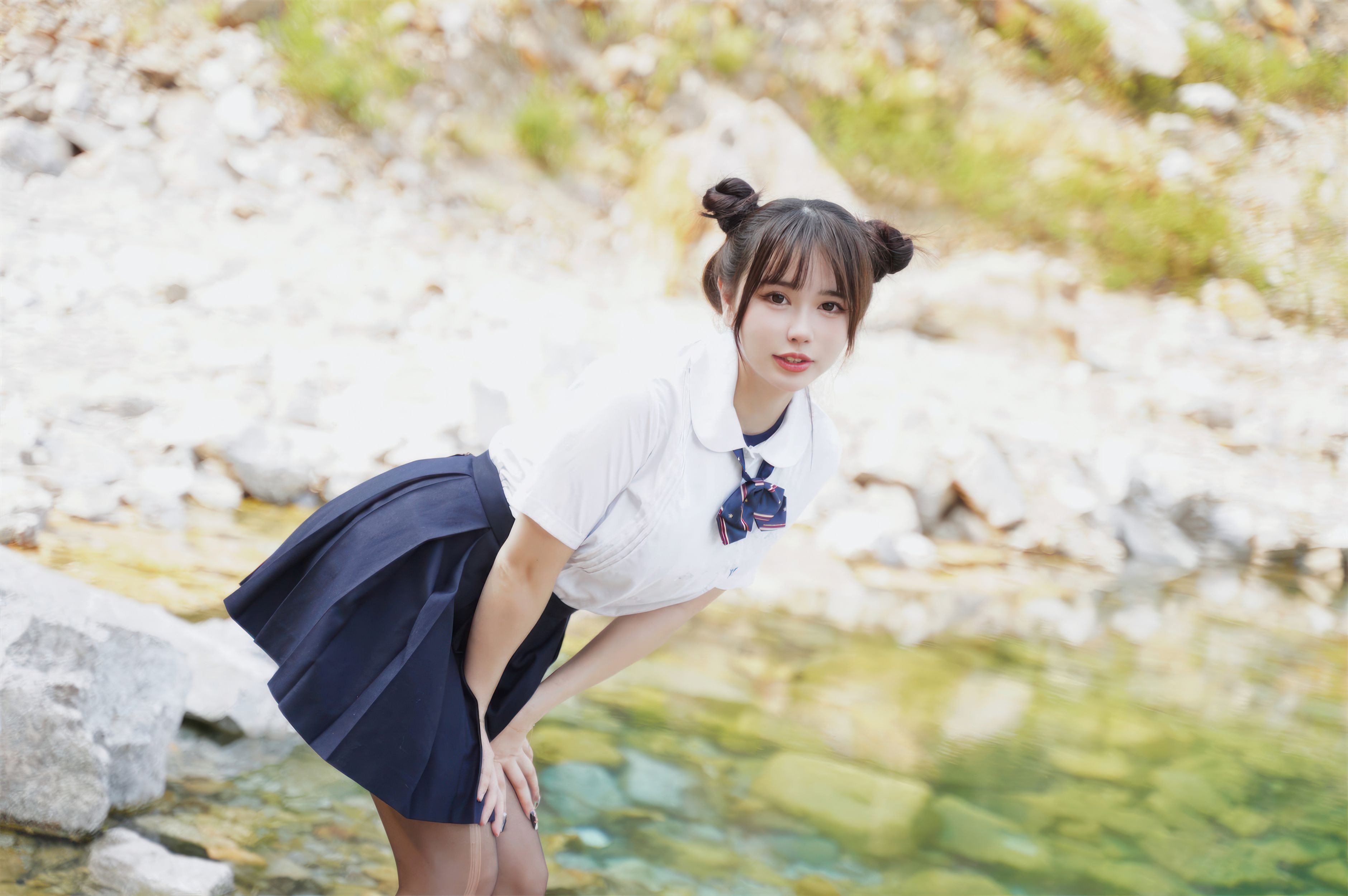 Tina is so wicked. Xiao Xi gymnastics uniform, school swimsuit JK, 56P