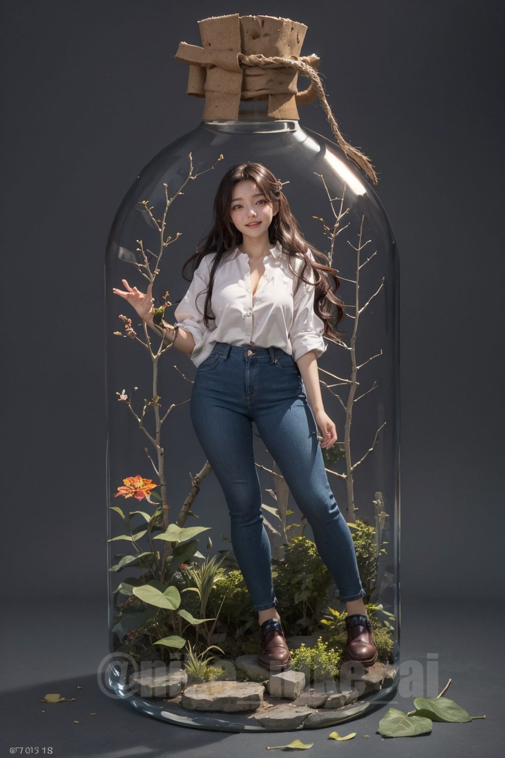 귀여움 주의] 포켓걸, 병속의 그녀