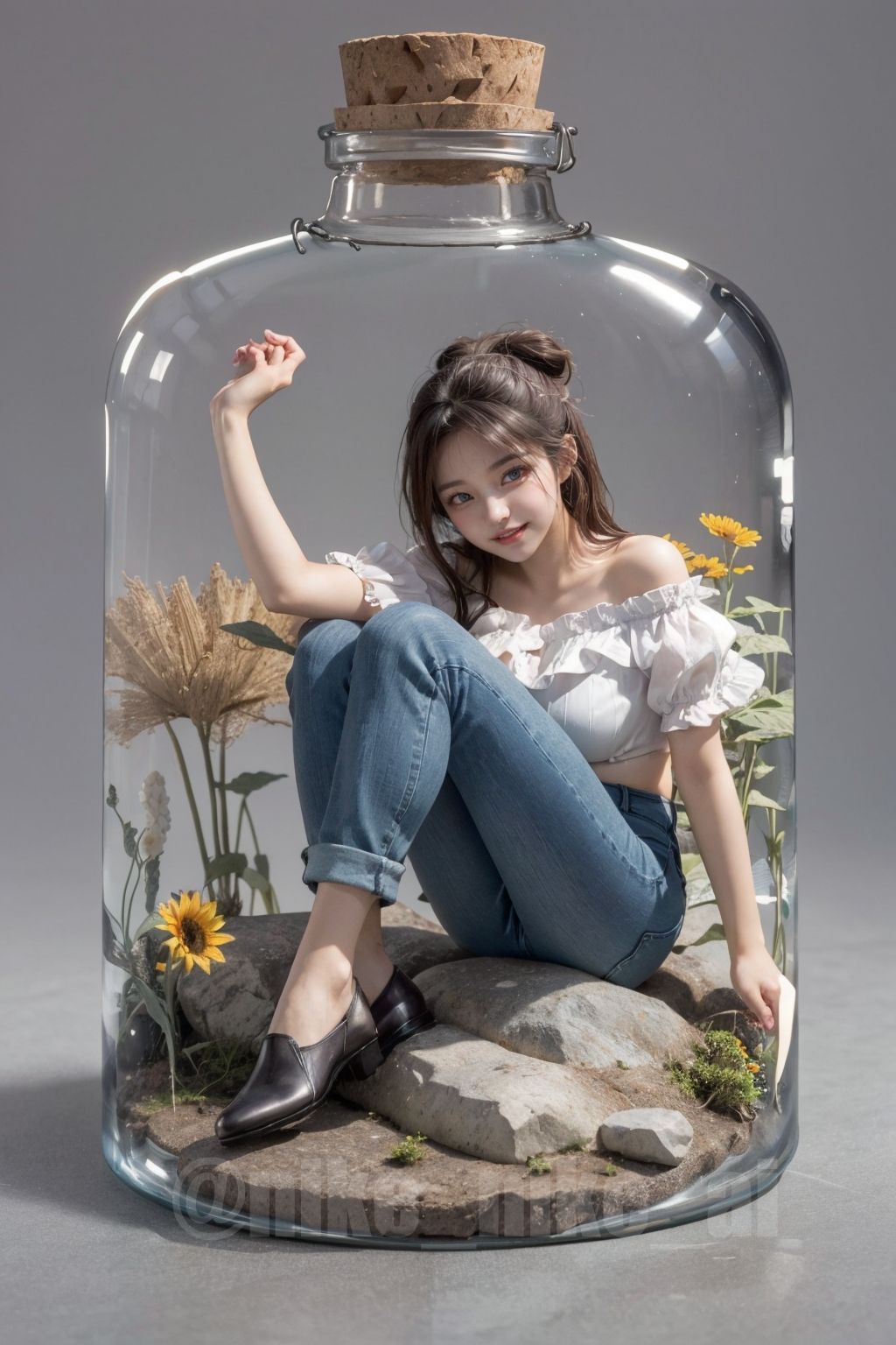 귀여움 주의] 포켓걸, 병속의 그녀