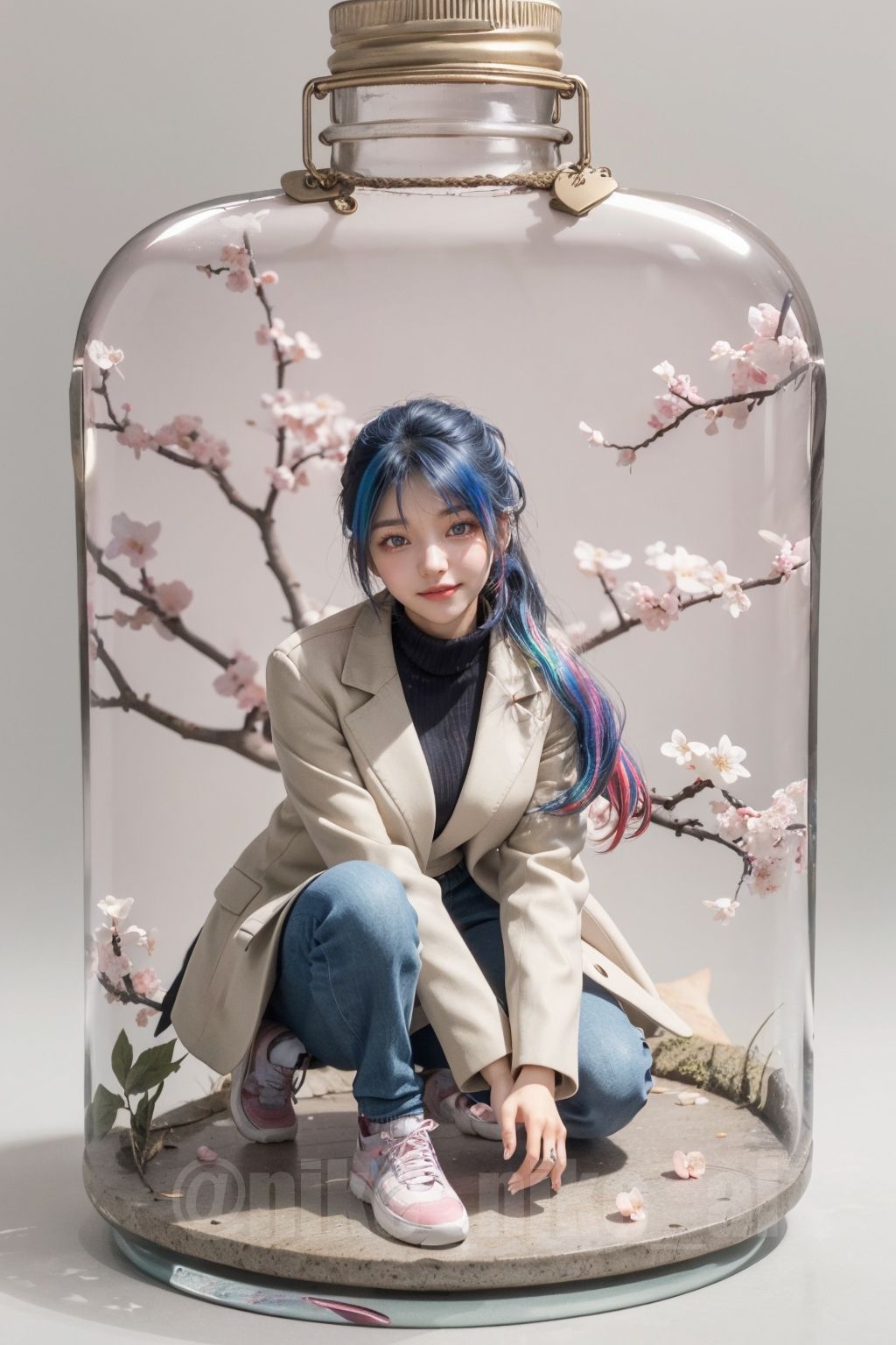 可愛警告] 口袋女孩，瓶中的她