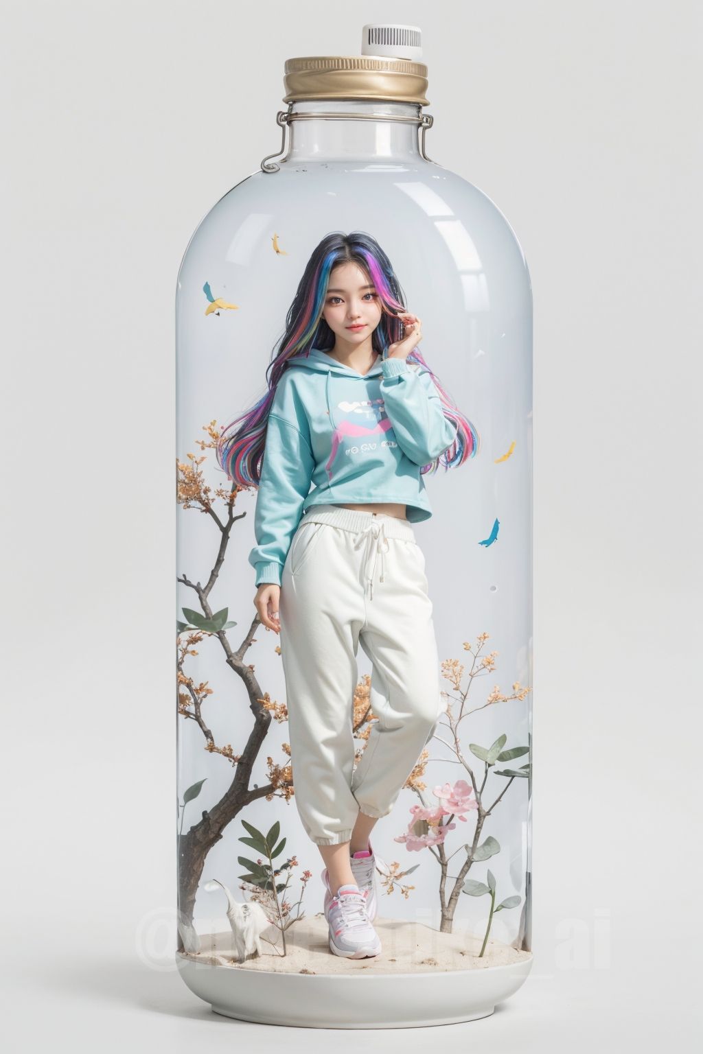 可愛警告] 口袋女孩，瓶中的她