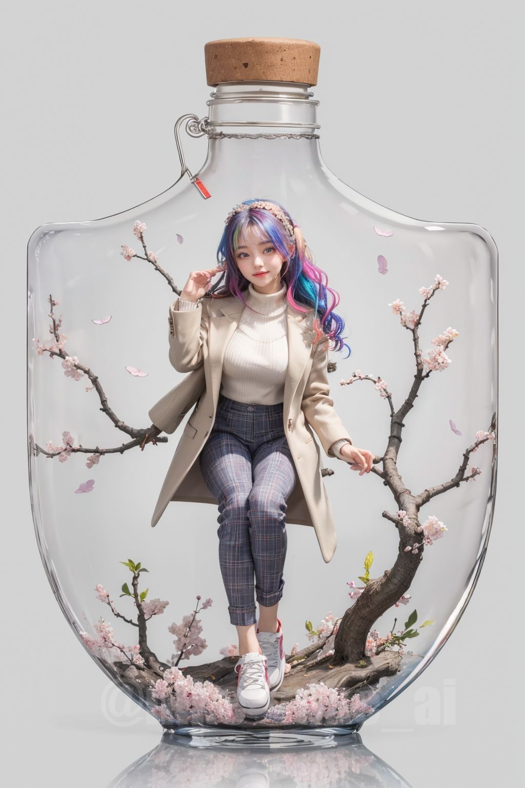 可愛警告] 口袋女孩，瓶中的她