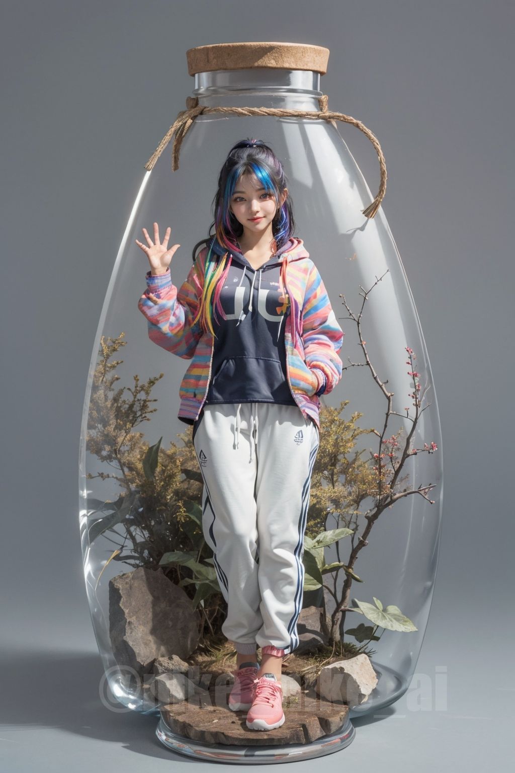可愛警告] 口袋女孩，瓶中的她