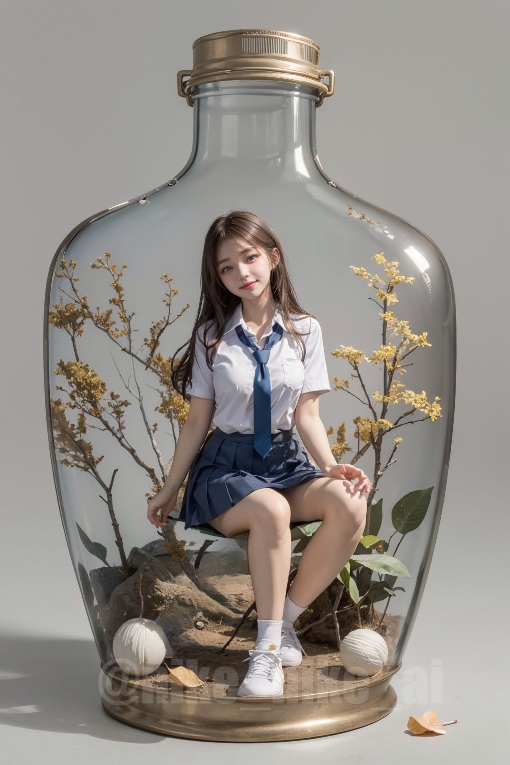 可愛警告] 口袋女孩，瓶中的她