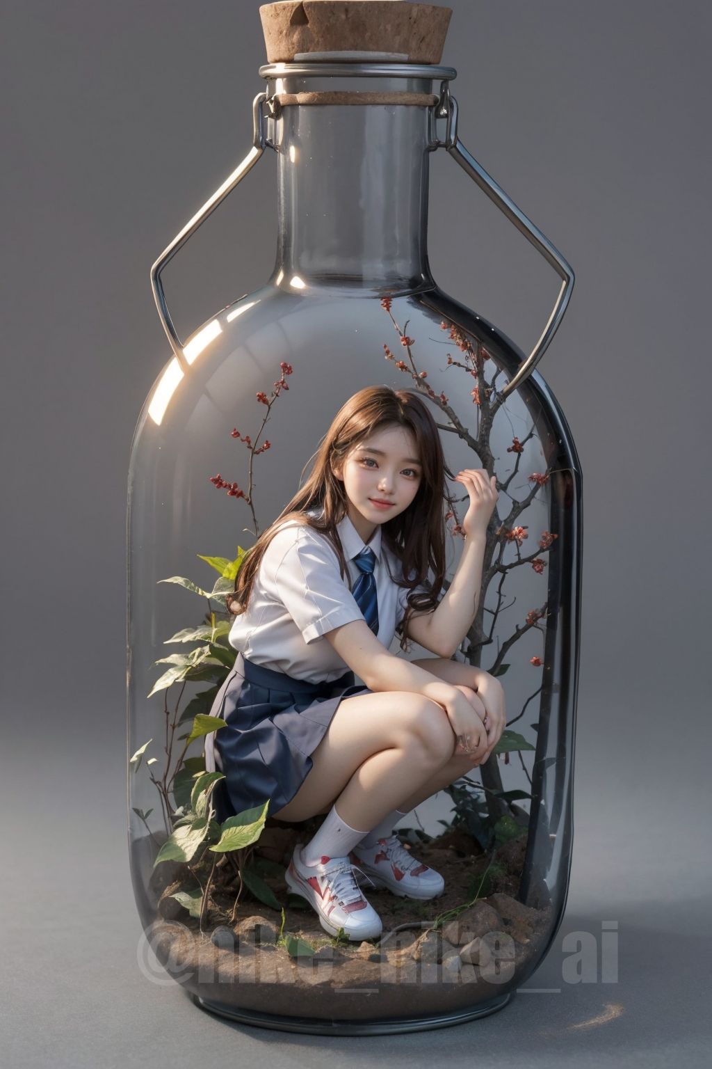 可愛警告] 口袋女孩，瓶中的她