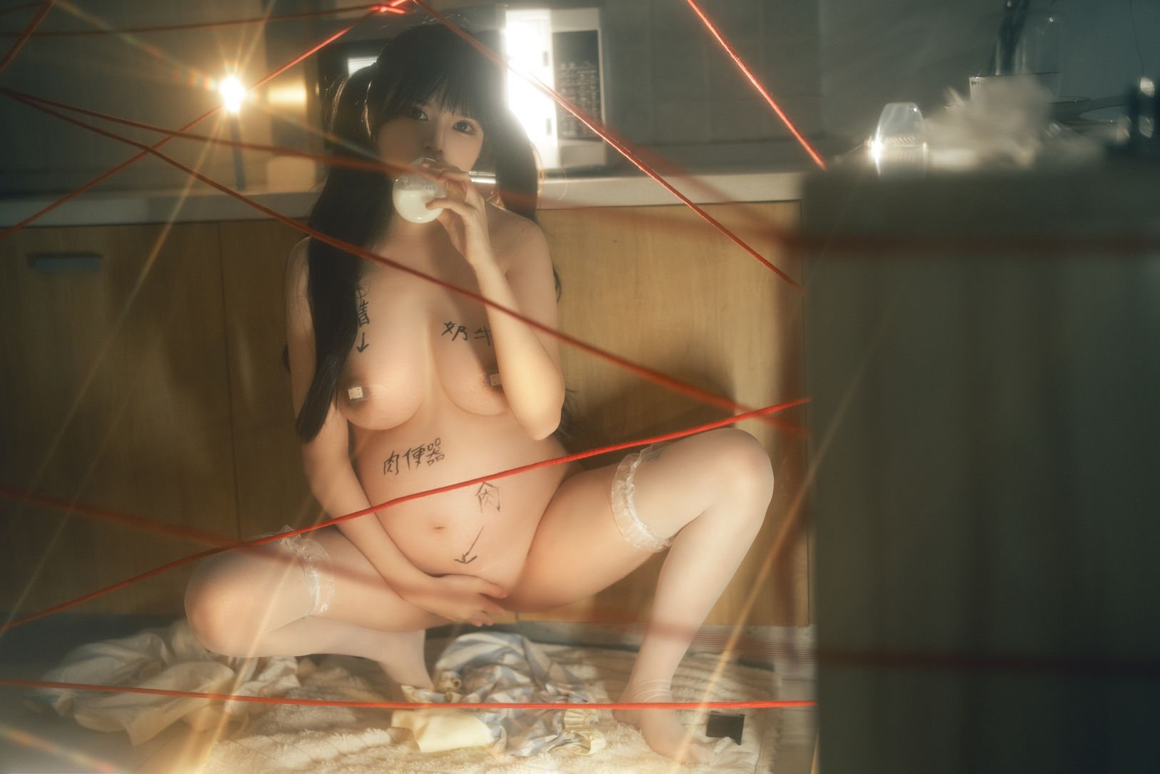 Xiao Jiu Jiang & Rua Ruan Ruan - Hình ảnh bò mang thai - Hai người [50P-980MB