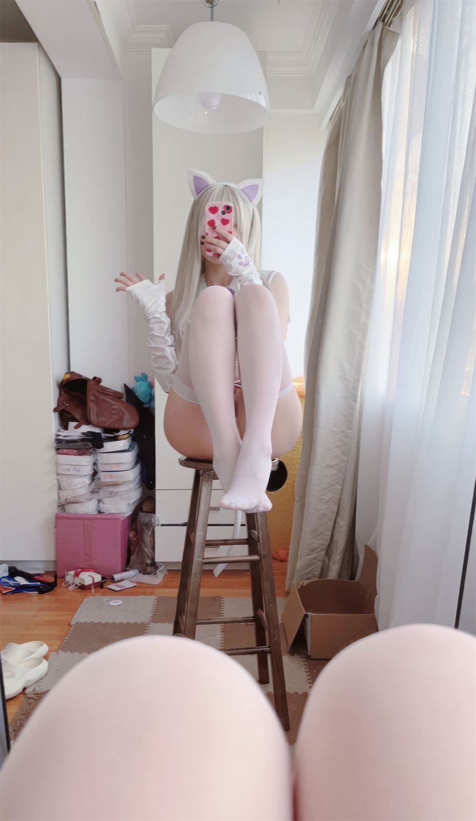Anshoku Ajiki White Cat Cat 48P