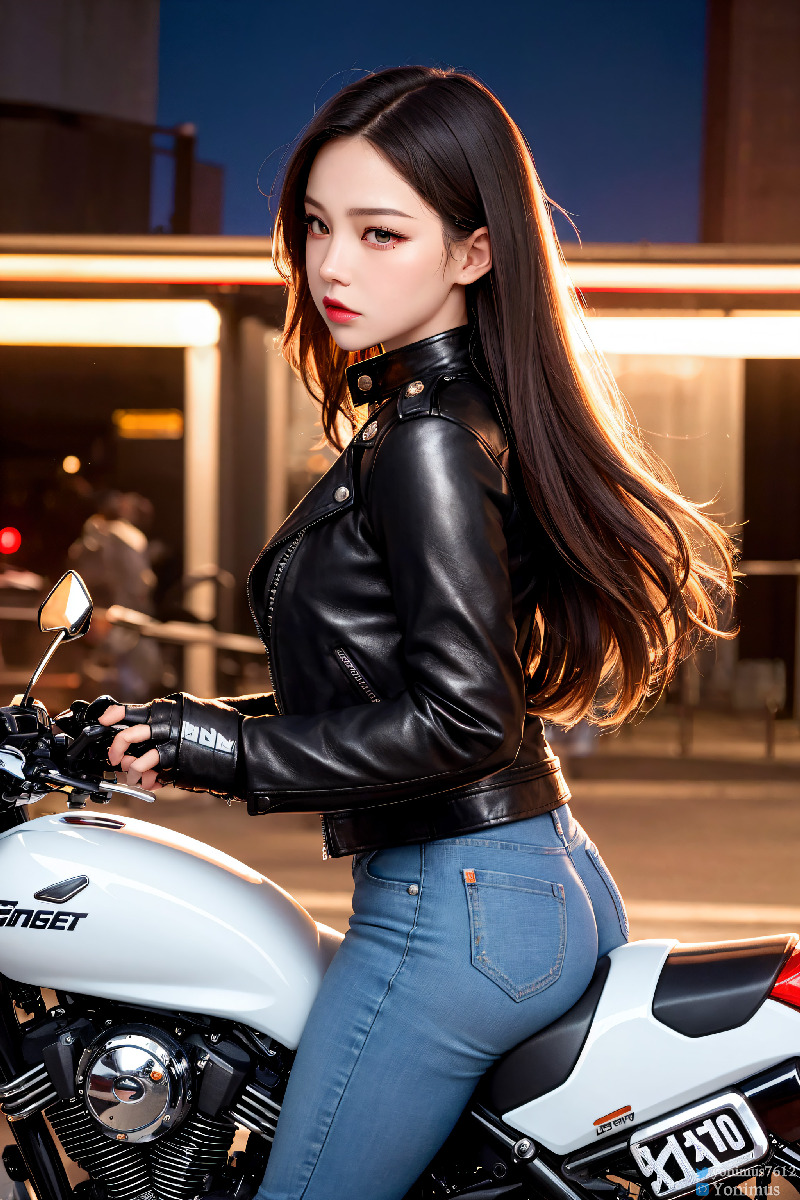 The female boss of the bikergang