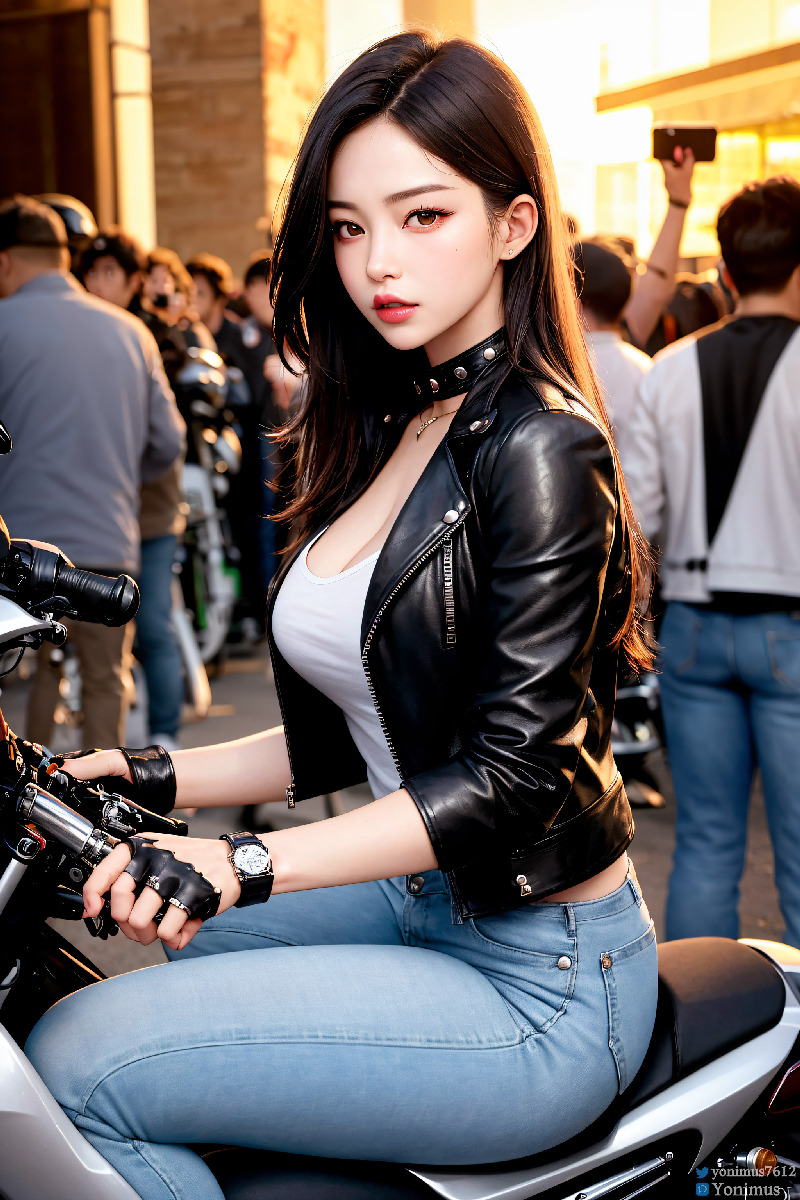 The female boss of the bikergang
