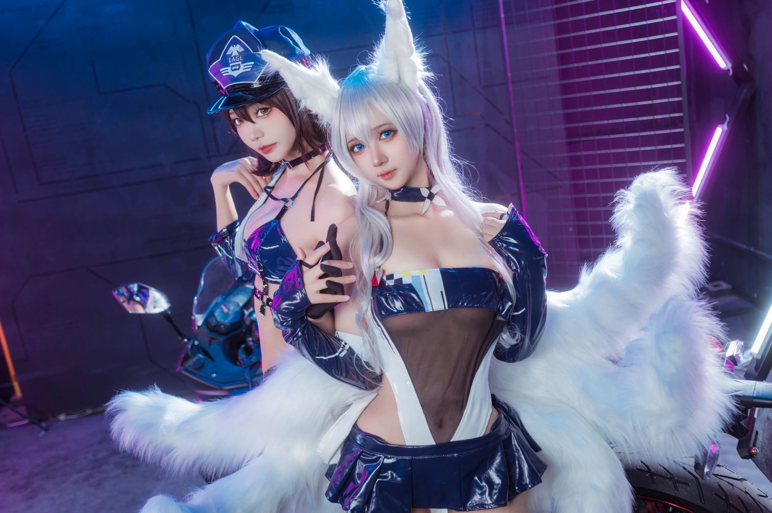 Aiwest - &Bạn có thích Aili không? Azur Lane Baltimore&Shinano Cô gái đua xe [56P-524MB