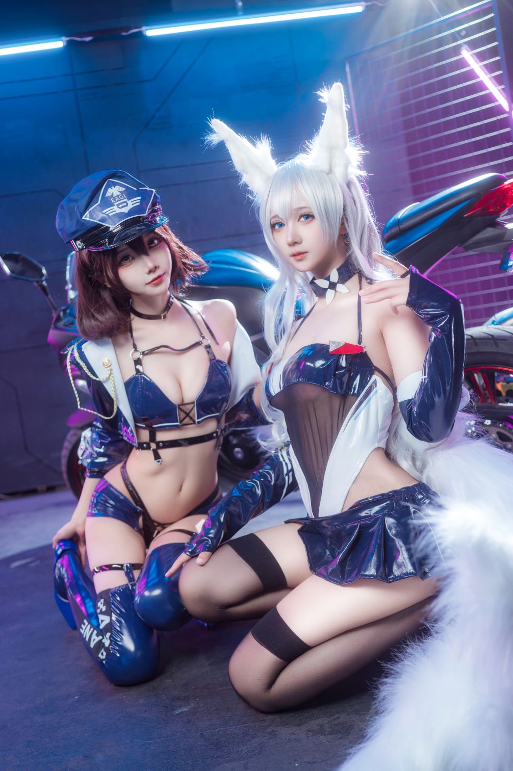 Aiwest - &Bạn có thích Aili không? Azur Lane Baltimore&Shinano Cô gái đua xe [56P-524MB