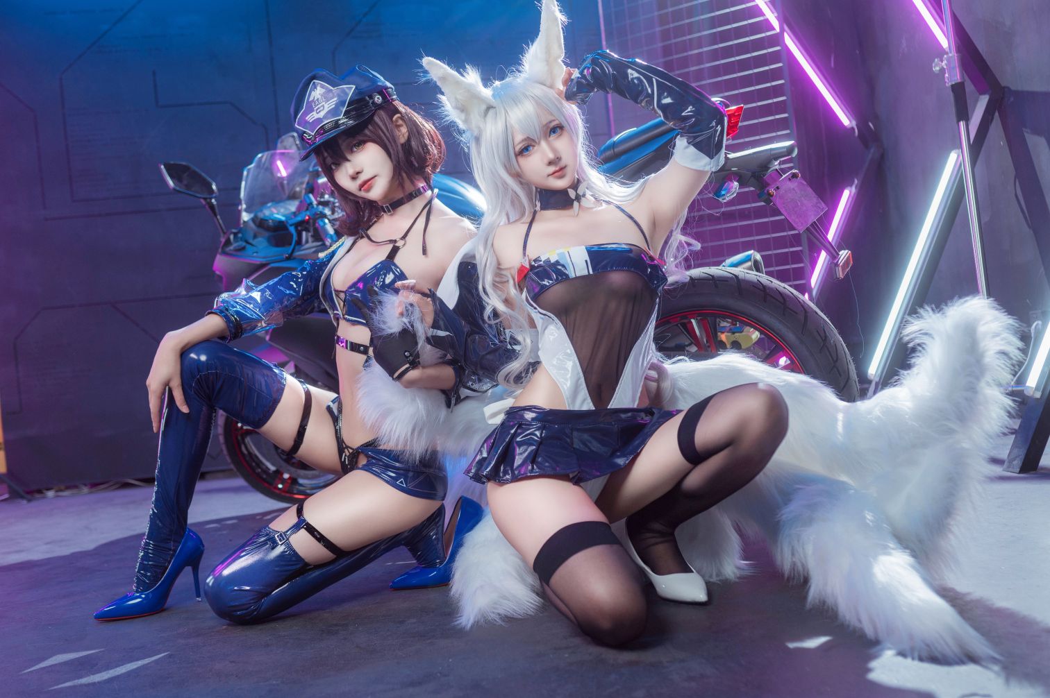 Aiwest - &Bạn có thích Aili không? Azur Lane Baltimore&Shinano Cô gái đua xe [56P-524MB