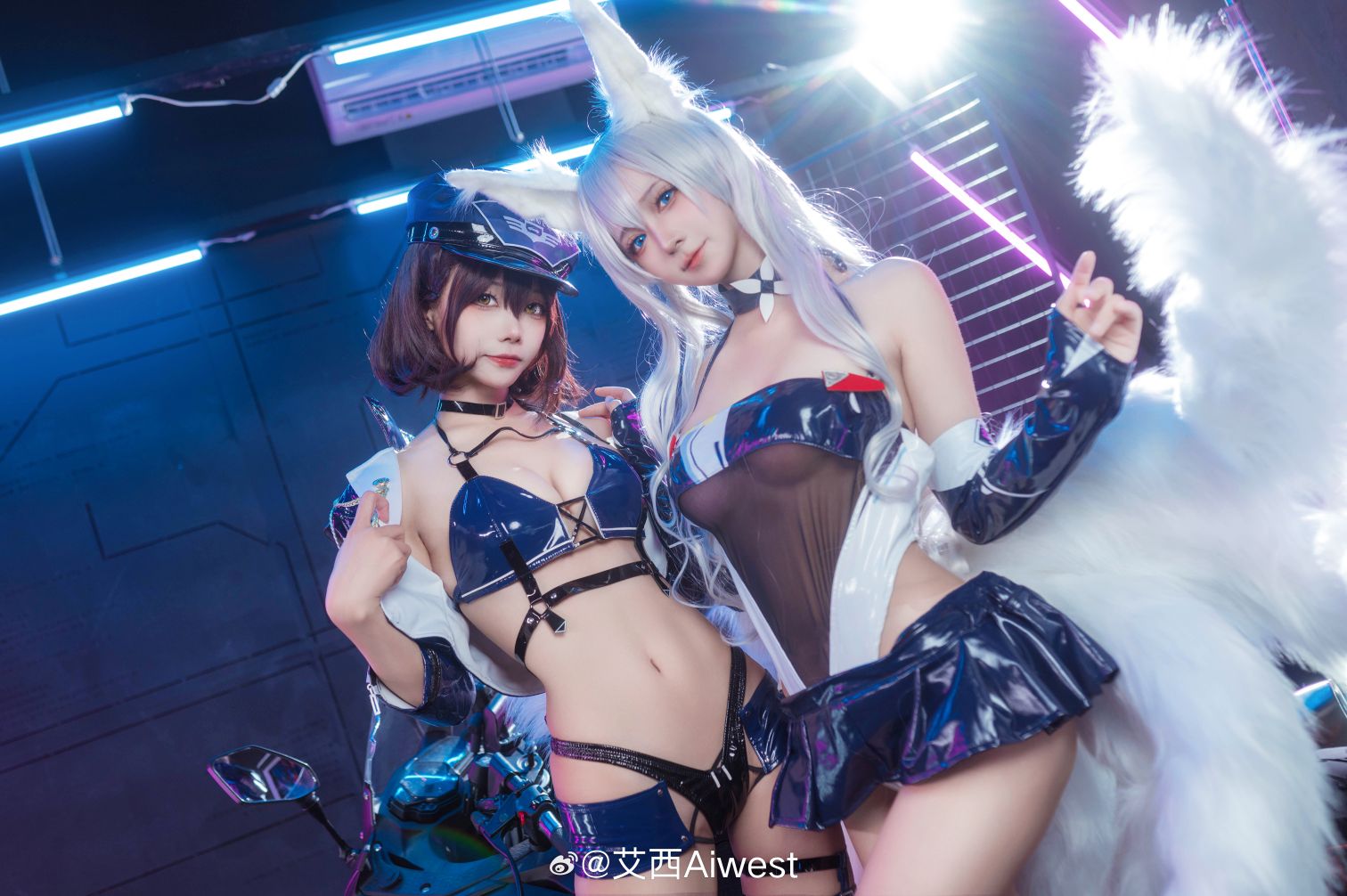 Aiwest - &Bạn có thích Aili không? Azur Lane Baltimore&Shinano Cô gái đua xe [56P-524MB