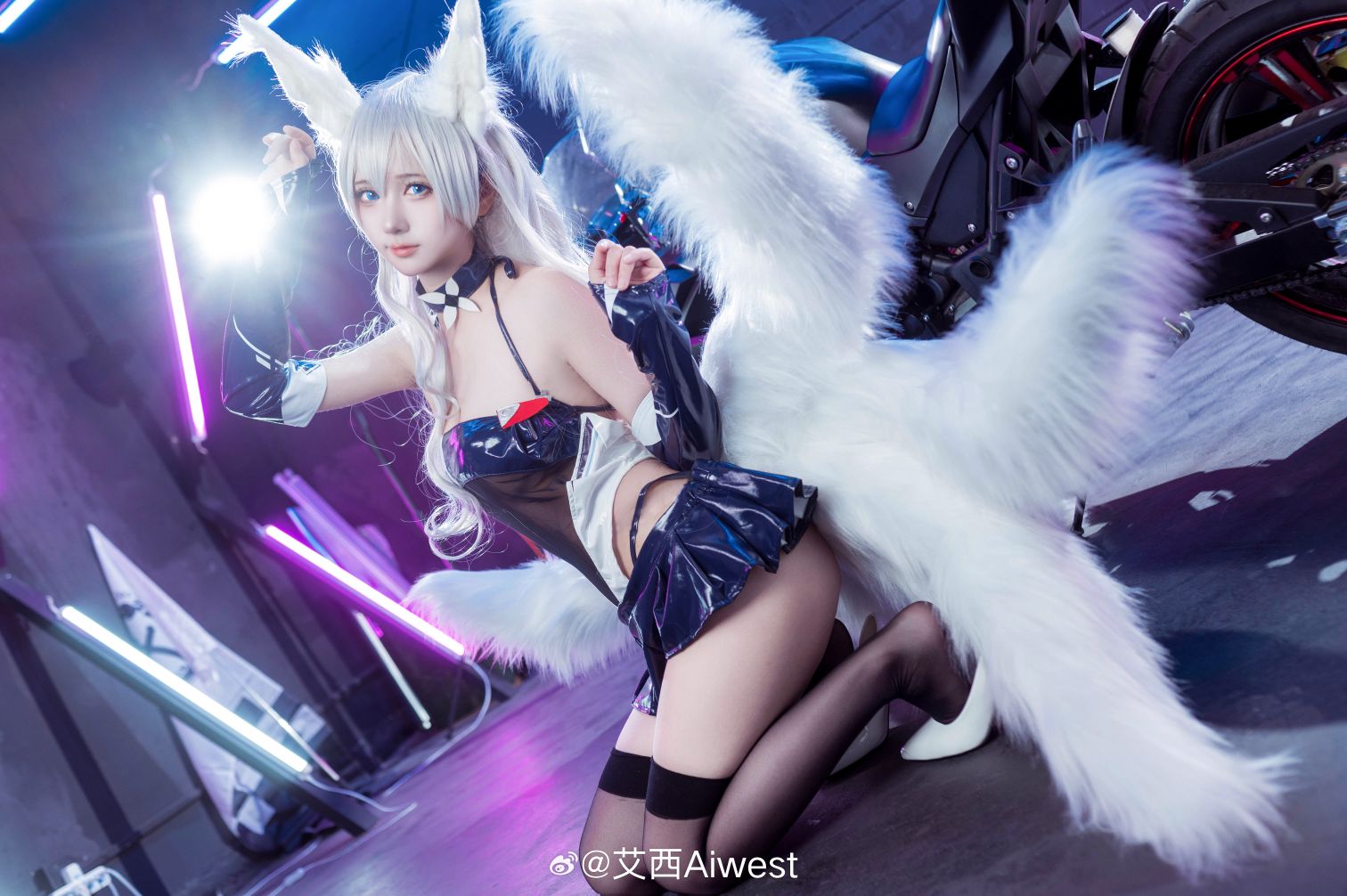 Aiwest - &Bạn có thích Aili không? Azur Lane Baltimore&Shinano Cô gái đua xe [56P-524MB