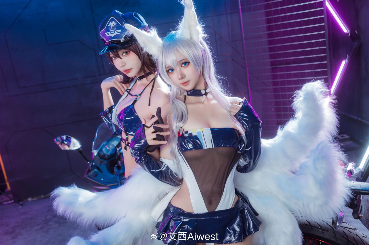 Aiwest - &Bạn có thích Aili không? Azur Lane Baltimore&Shinano Cô gái đua xe [56P-524MB