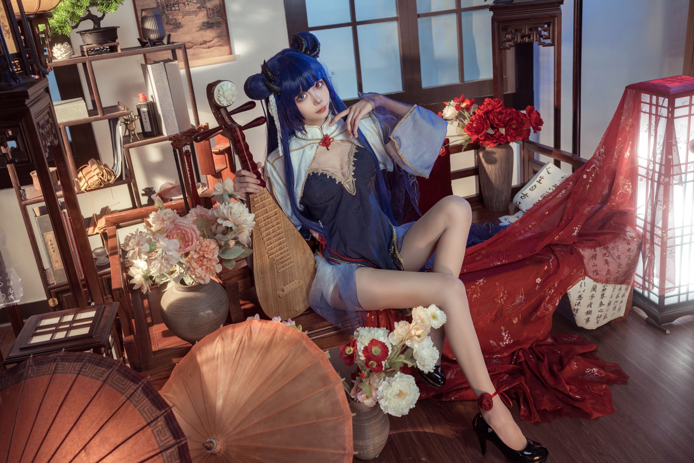 艾西Aiwest - 伊吹新年旗袍 [35P-910MB