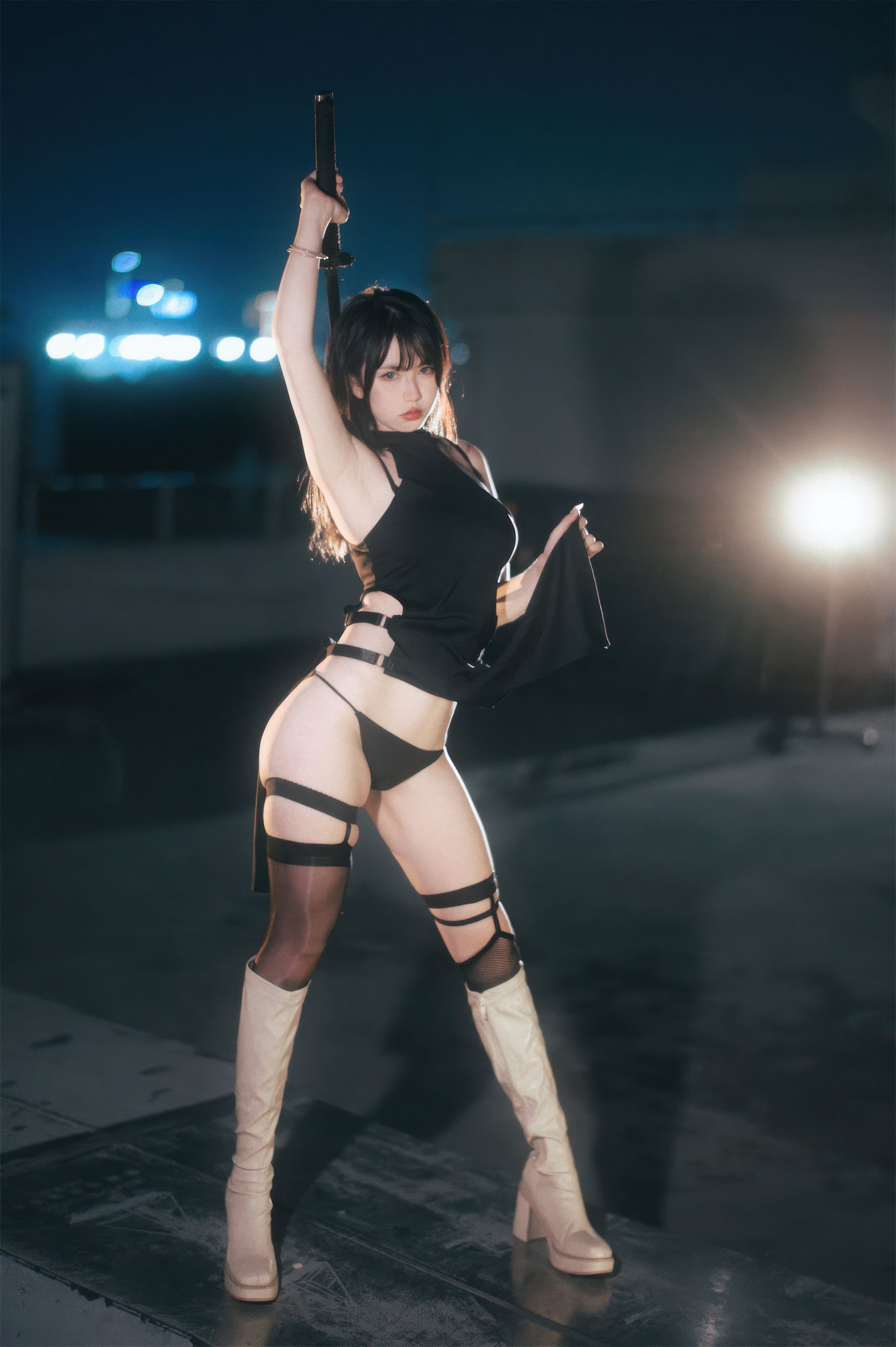 蒂娜很妖孽呀 戰鬥服旗袍 32P