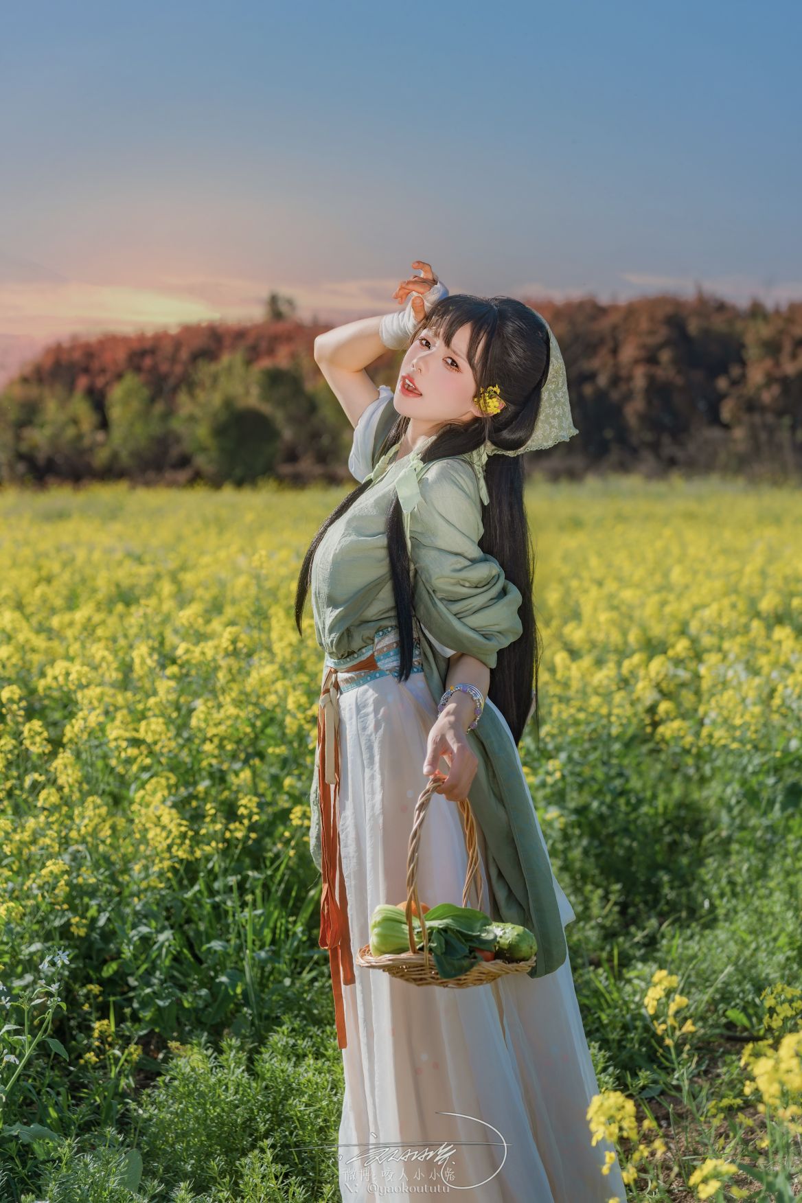 Thỏ Cắn Người Nhỏ Nhỏ  Thỏ Dính Dính Đoàn Tử - Tác phẩm của Tháng Năm 『Điền Cày Ký』 [74P1V-1.81GB