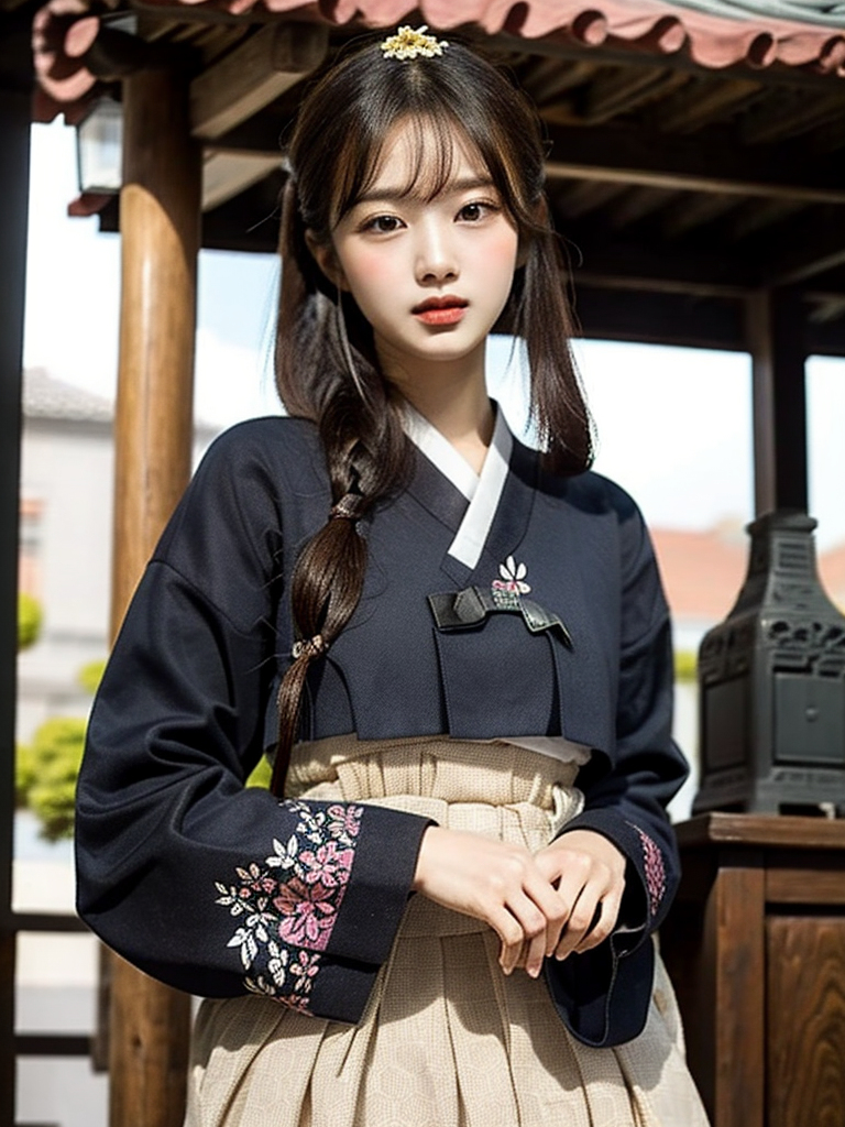 AI-generated ~xRica - Women in Hanbok, Korean