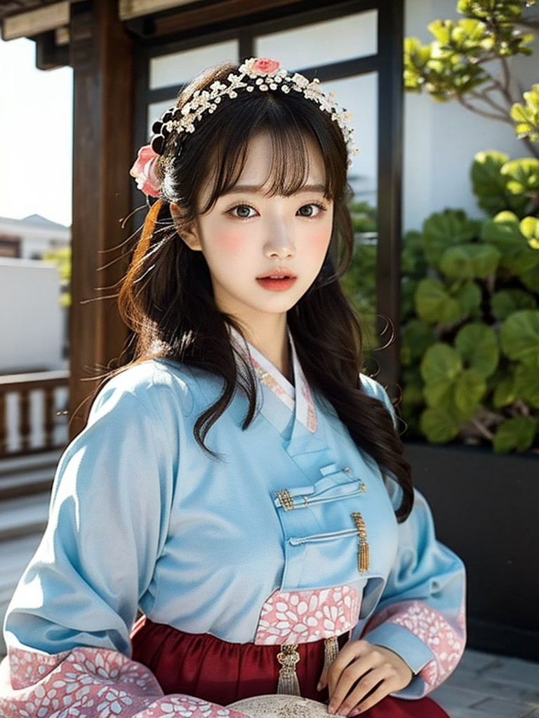 AI-generated ~xRica - Women in Hanbok, Korean