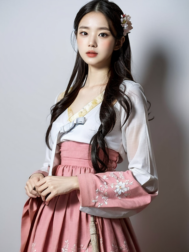 AI-generated ~xRica - Women in Hanbok, Korean
