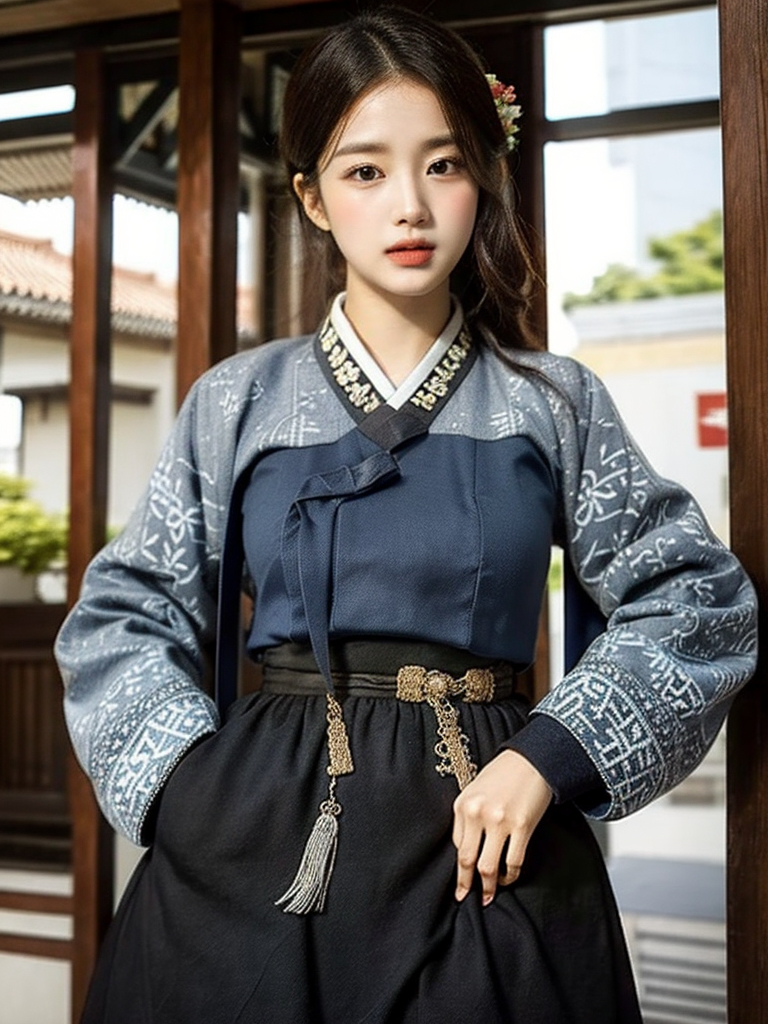 AI-generated ~xRica - Women in Hanbok, Korean