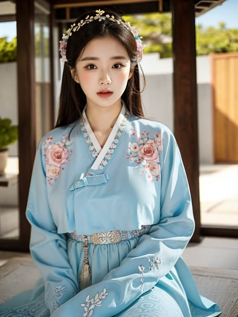 AI-generated ~xRica - Women in Hanbok, Korean