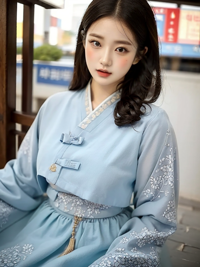 AI-generated ~xRica - Women in Hanbok, Korean