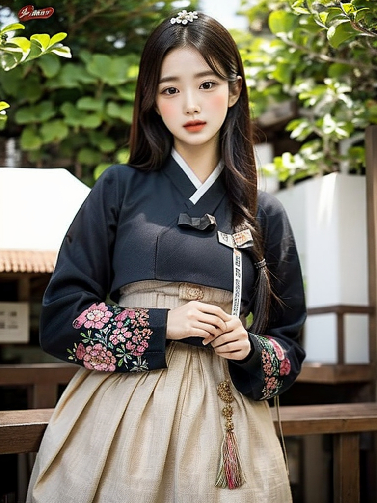 AI-generated ~xRica - Women in Hanbok, Korean