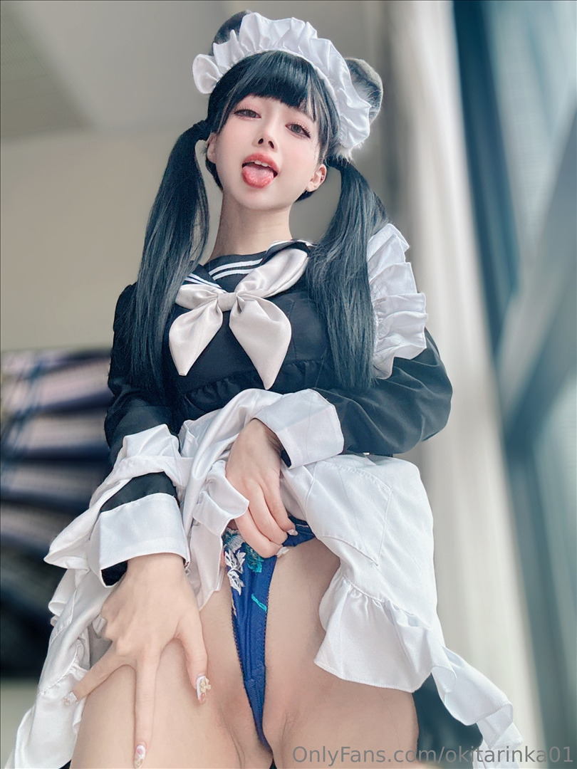 Okita Rinka - Nữ hầu mặc đồng phục thủy thủ [61P-160MB] 20240630c