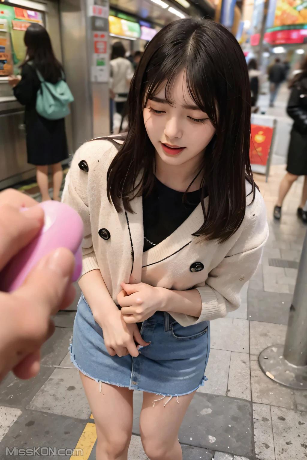 AI 생성] 청순 위미 시리즈 지하철 속의 점핑 에그 (108장 사진)