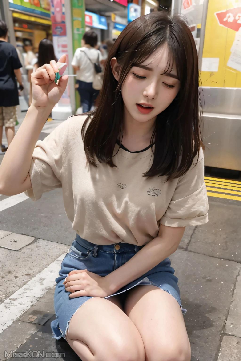 [AI Generated] 清纯唯美系列 地铁里的跳蛋 (108 photos)