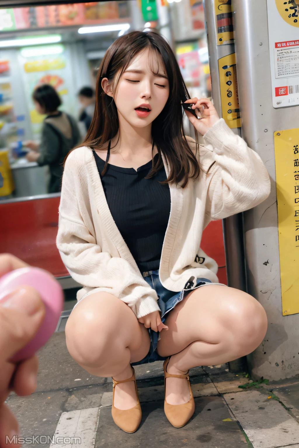 [AI Generated] 清纯唯美系列 地铁里的跳蛋 (108 photos)