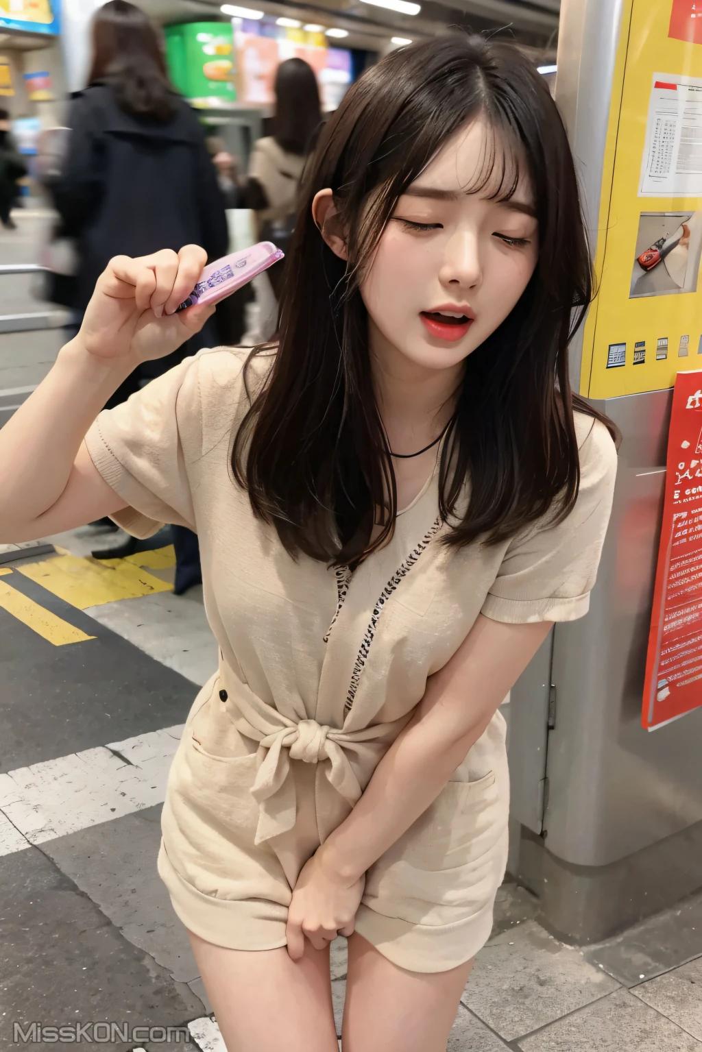 [AI Generated] 清纯唯美系列 地铁里的跳蛋 (108 photos)