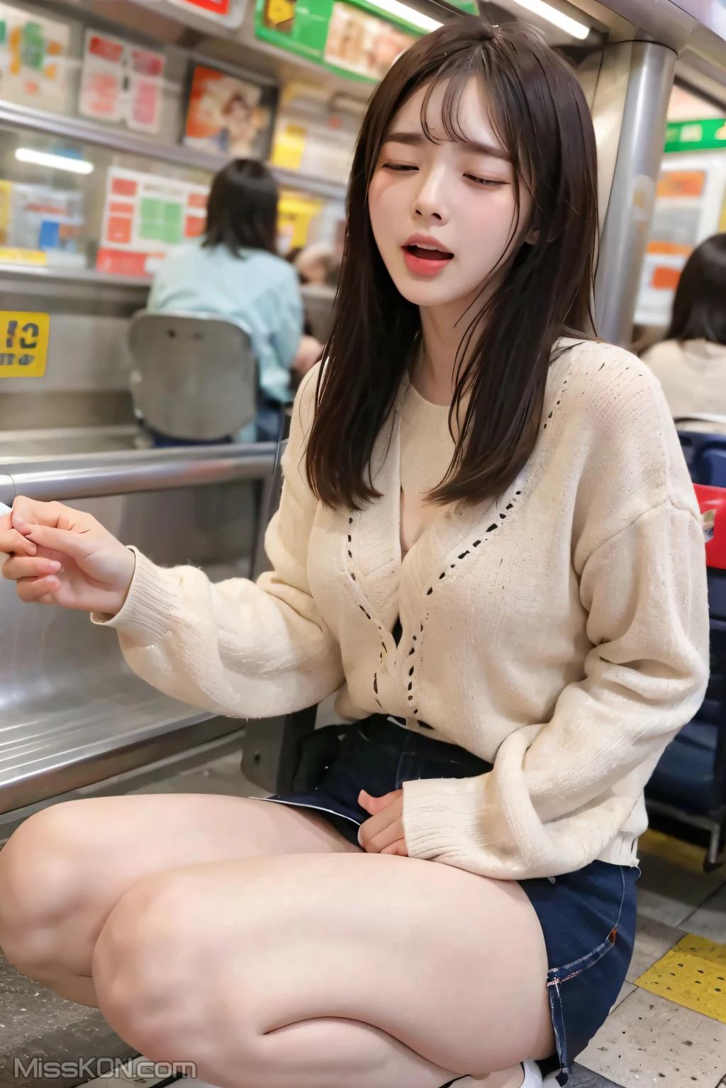 [AI Generated] 清纯唯美系列 地铁里的跳蛋 (108 photos)