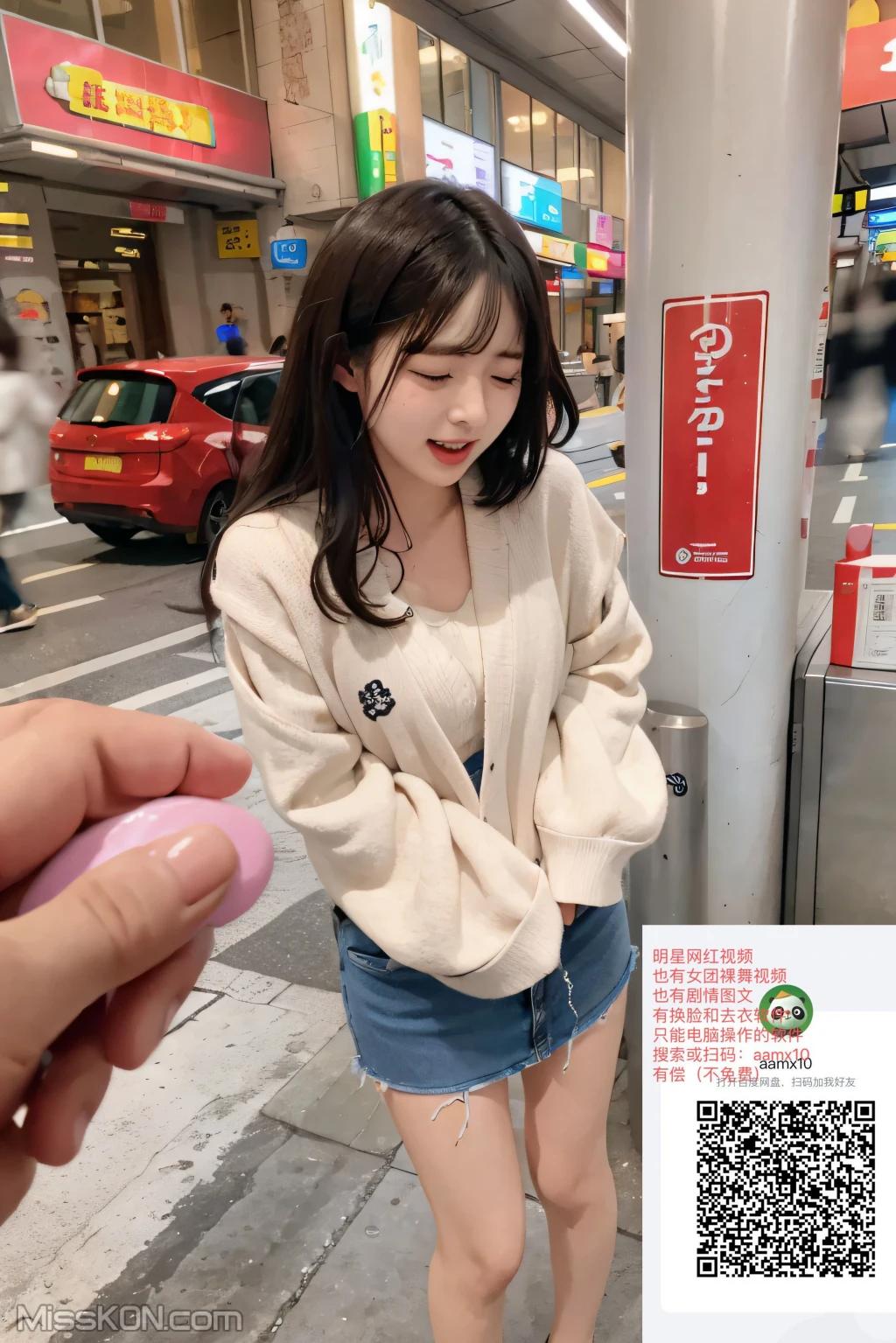 AI 생성] 청순 위미 시리즈 지하철 속의 점핑 에그 (108장 사진)
