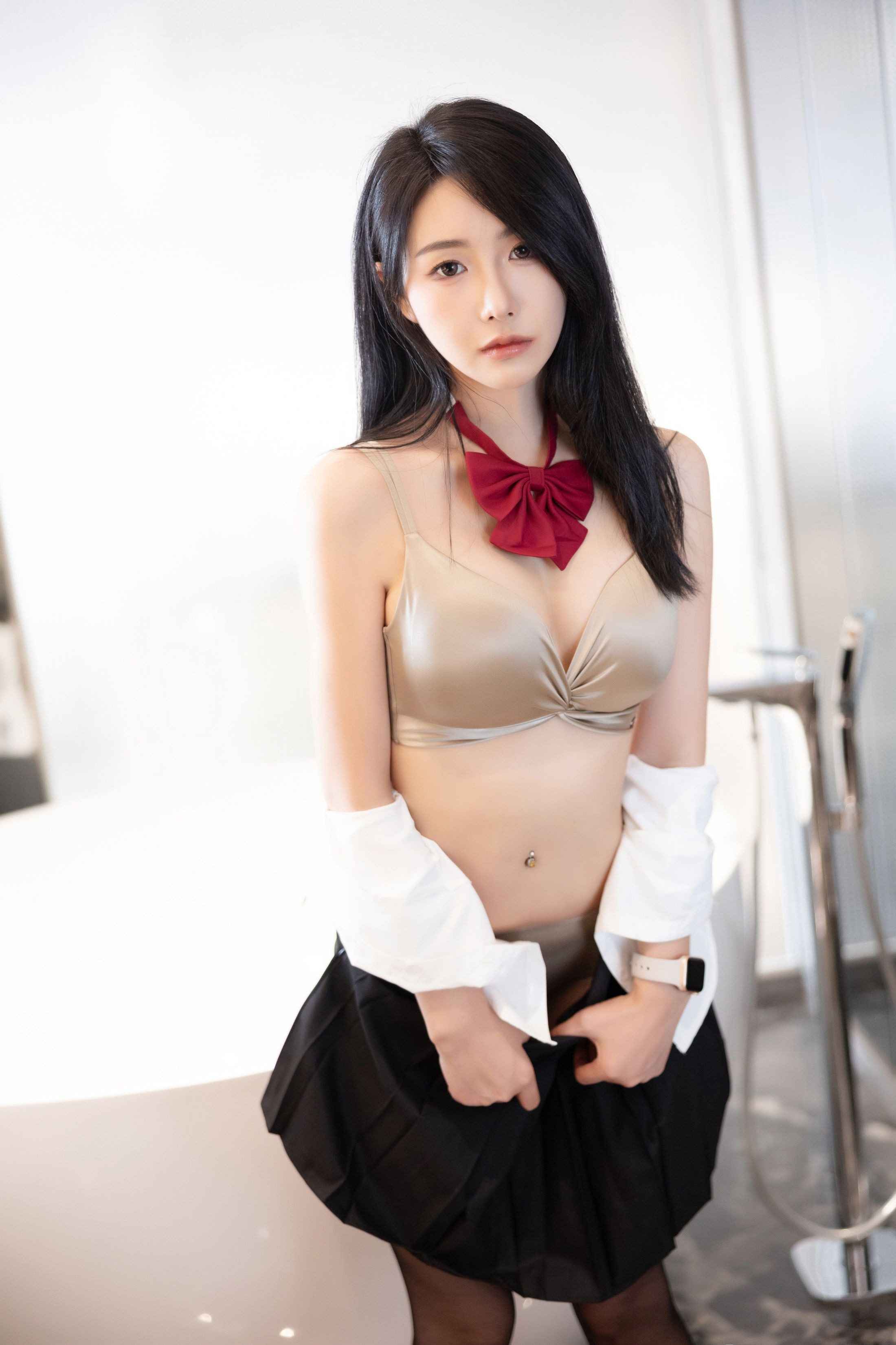 Su Su A - JK Bộ trang phục Chân không Điểm lồi 87P