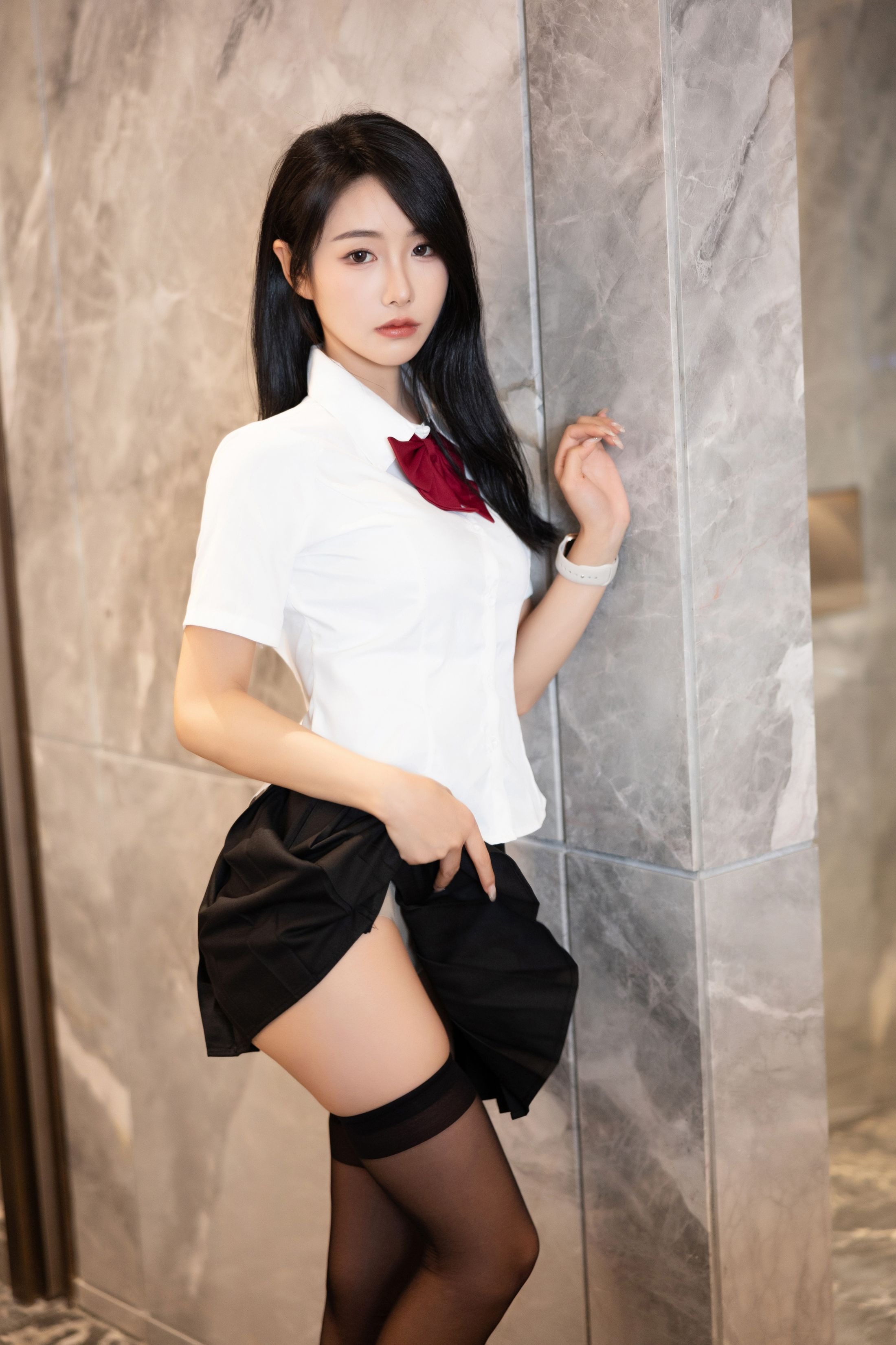 Su Su A - JK Bộ trang phục Chân không Điểm lồi 87P