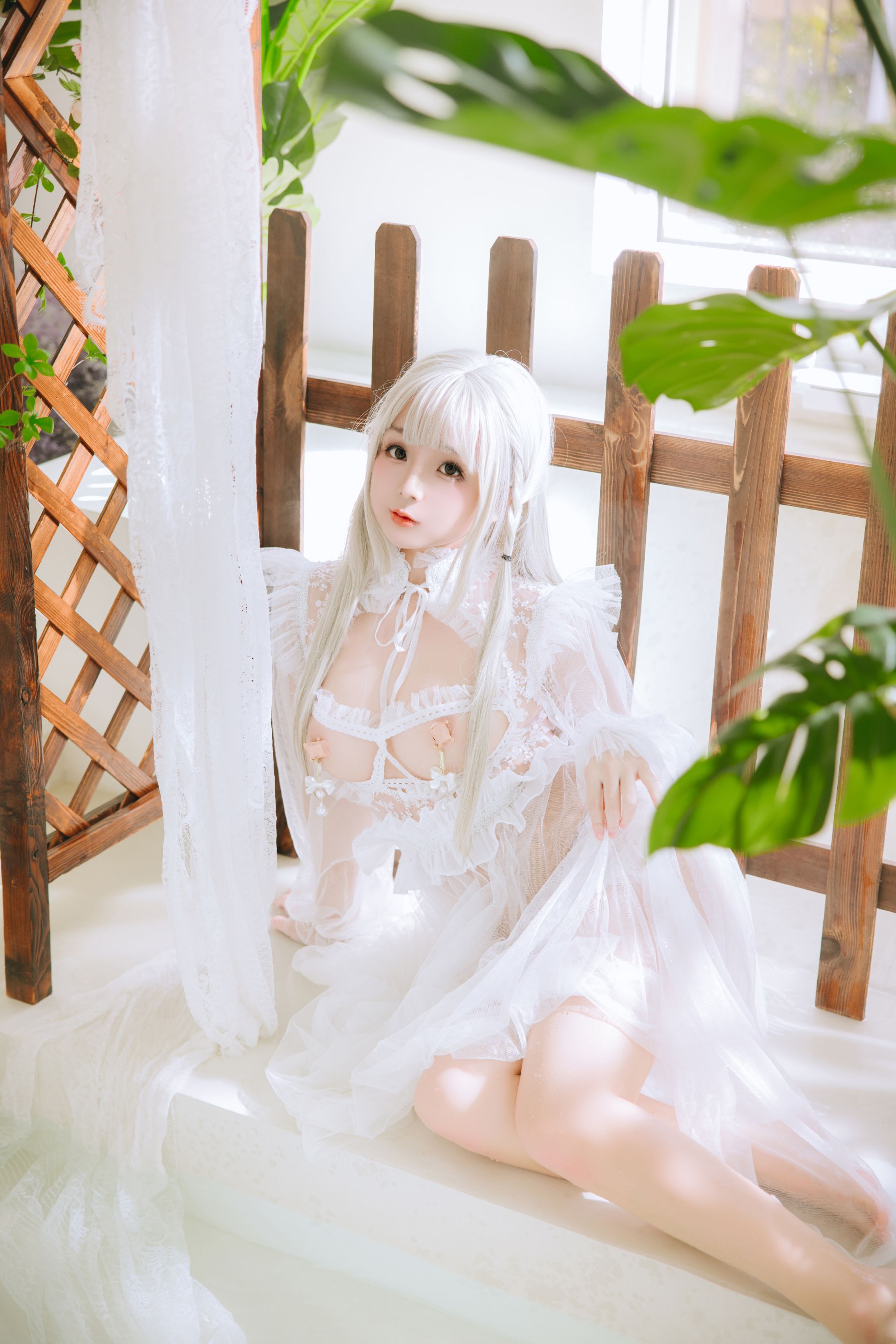 Rinaijiao White Yarn Clothes 136P4V