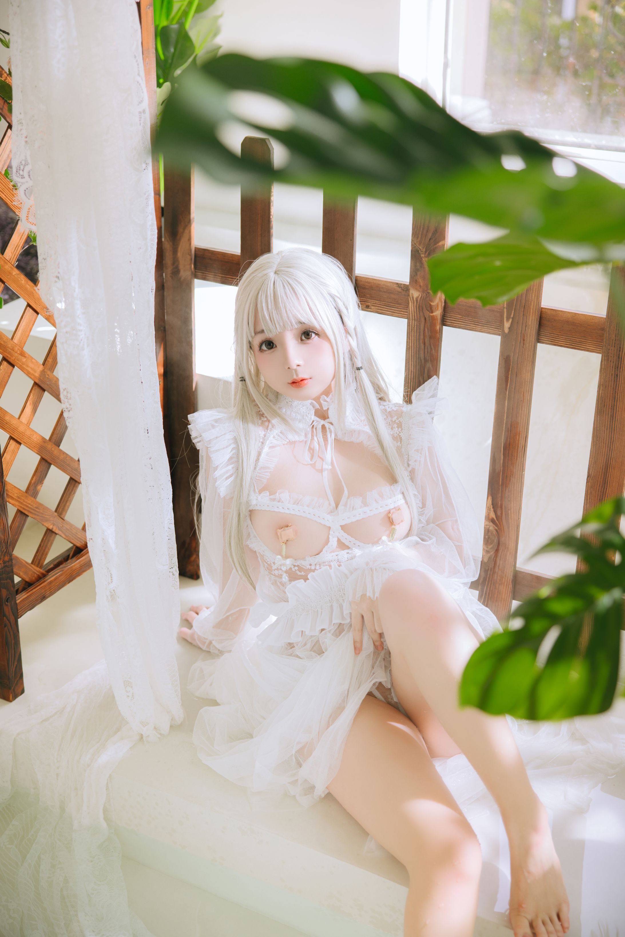Rinaijiao White Yarn Clothes 136P4V