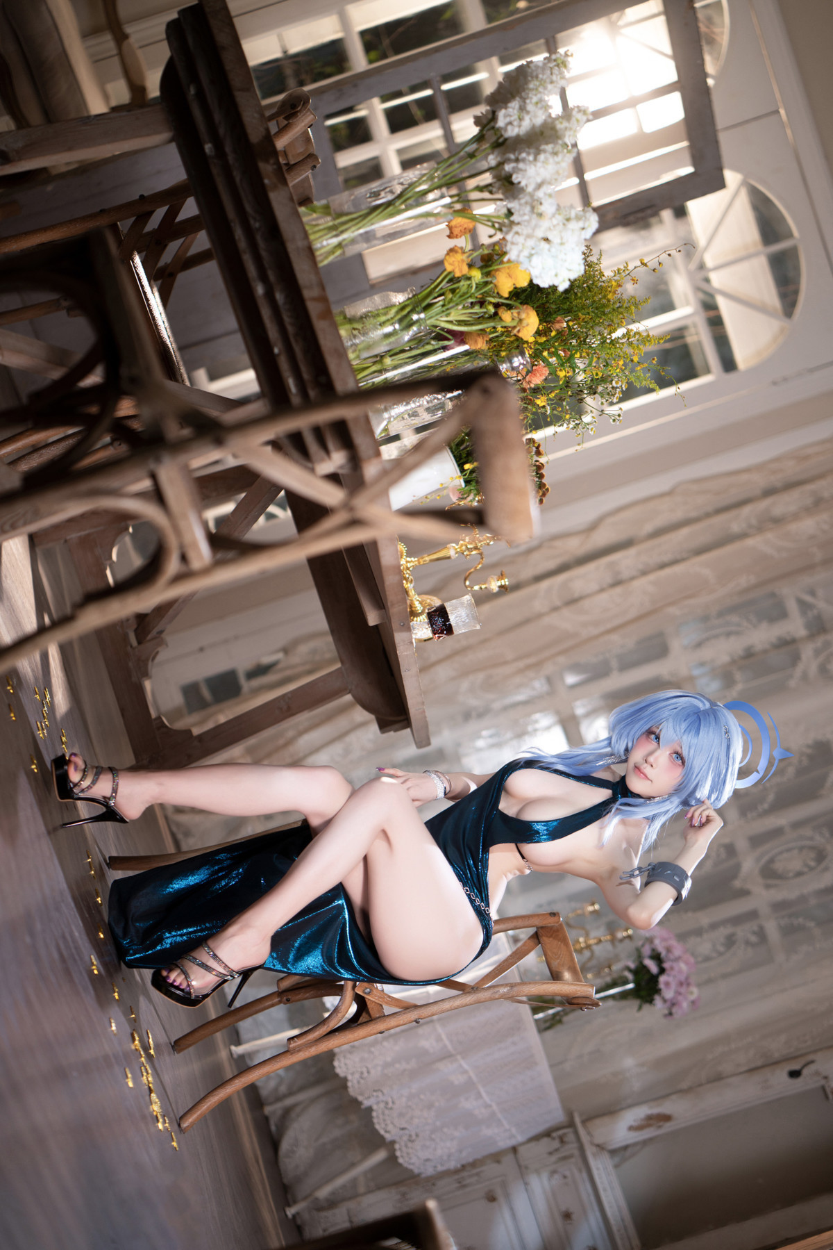 Cosplay 水淼阿库娅 碧藍檔案 天雨亞子禮服 Set.01