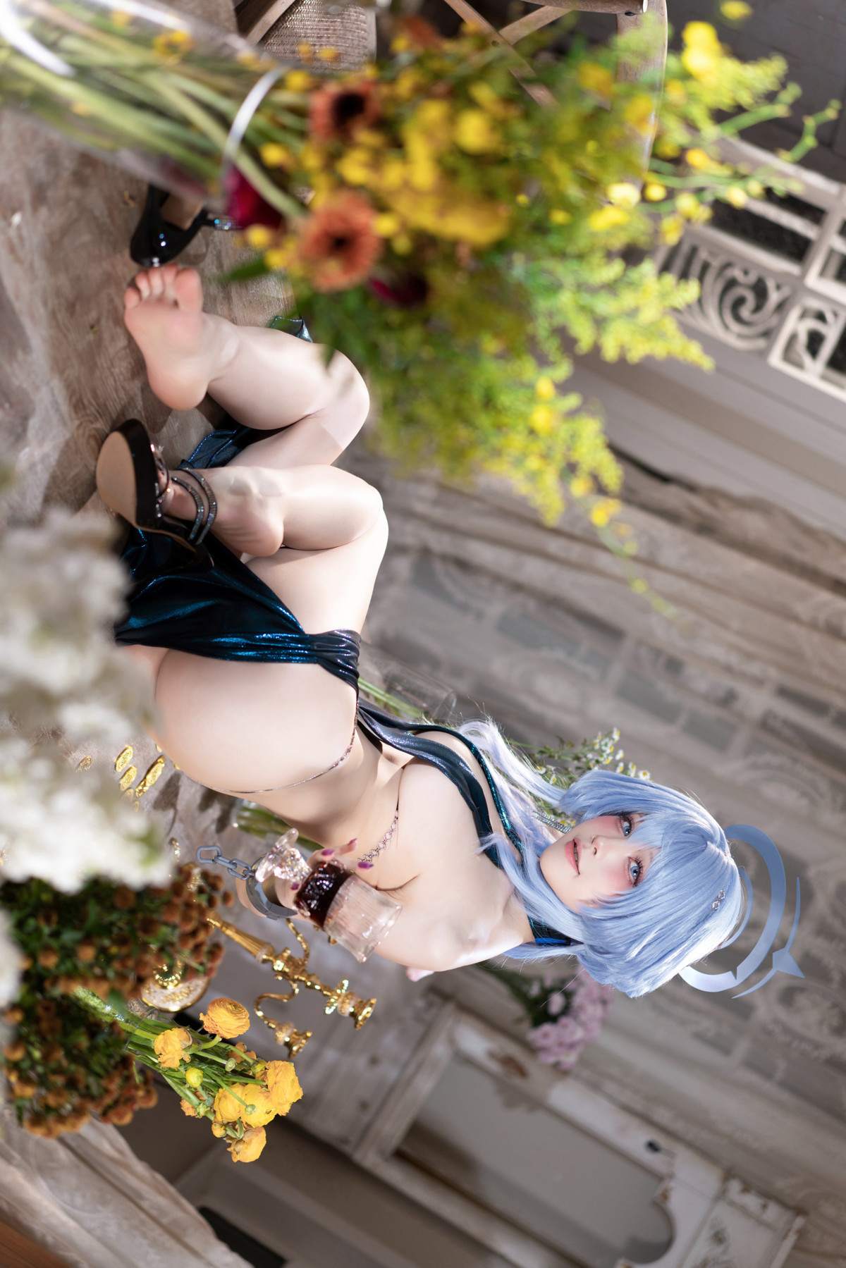 Cosplay Shuimiao Aqua từ Blue Archive - Thiên Vũ Á Tử Lễ Phục Set.01