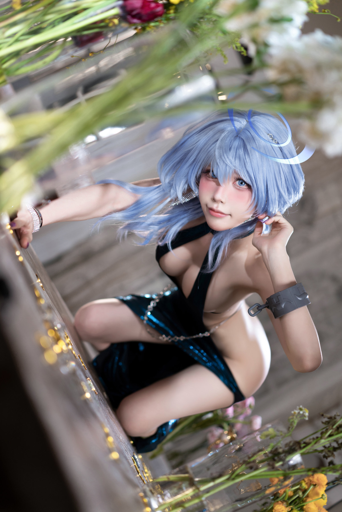 コスプレ 水淼アクア 碧藍アーカイブ 天雨亜子 礼服 Set.01