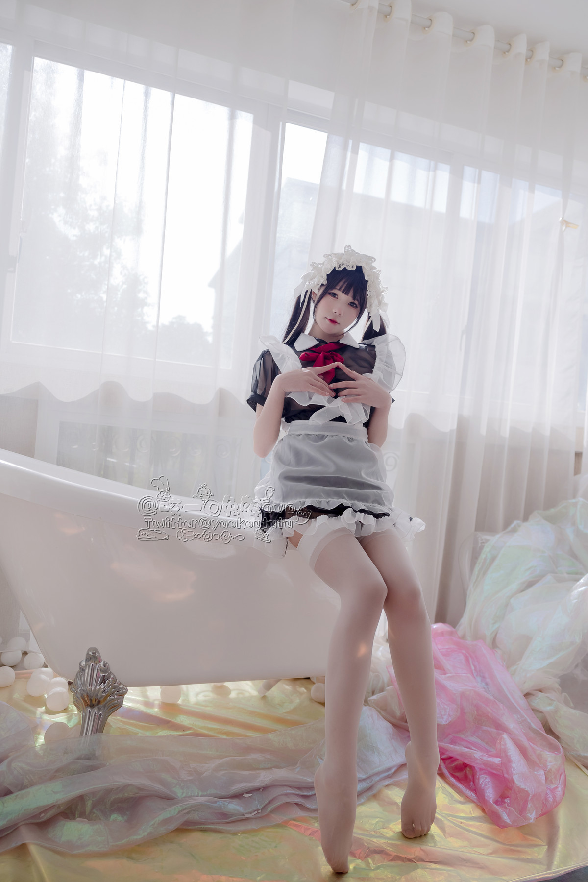 Cosplay 黏黏團子兔 黑白女僕