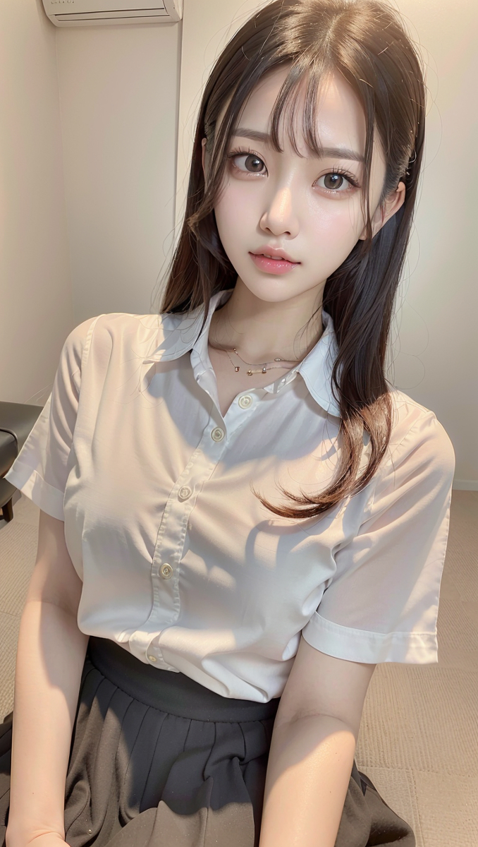 AI Generated ~ AI FOR YOU ▶ AFY-Shirt Black Skirt