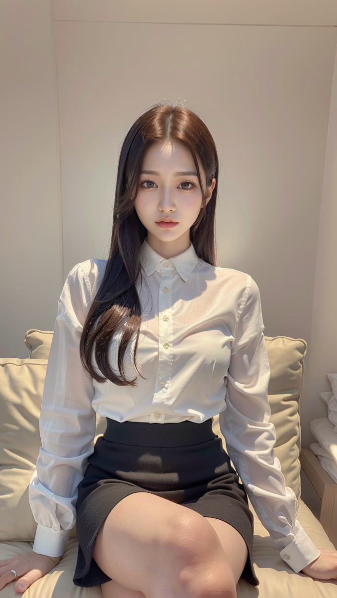 AI Generated ~ AI FOR YOU ▶ AFY-Shirt Black Skirt