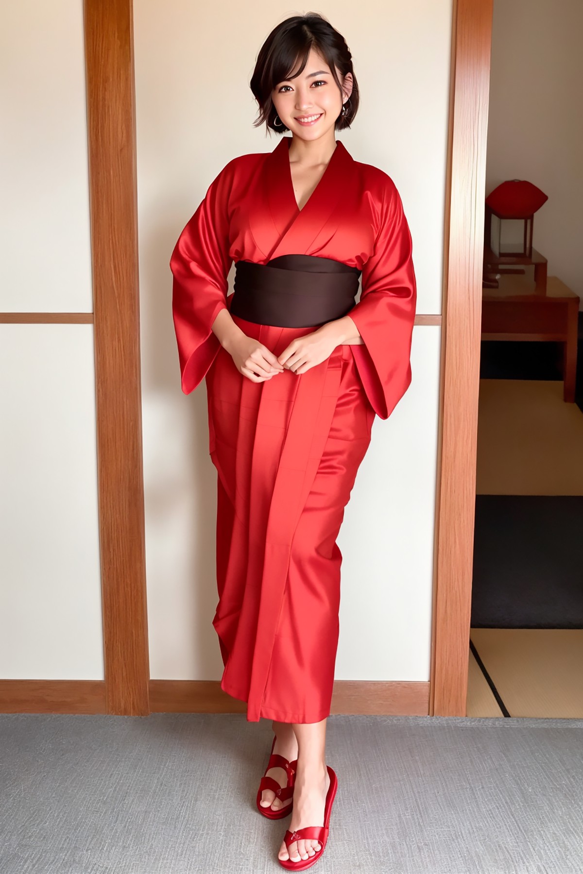 AIModel Vol.126 Silk Pastel Kimono